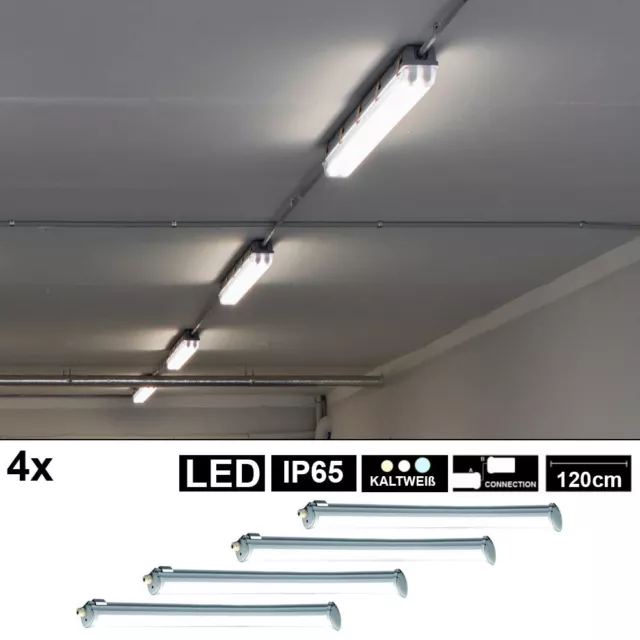 4x LED Humide Espace Couvrir Émetteur de Lumière Baignoire Lampe Garages Du Jour