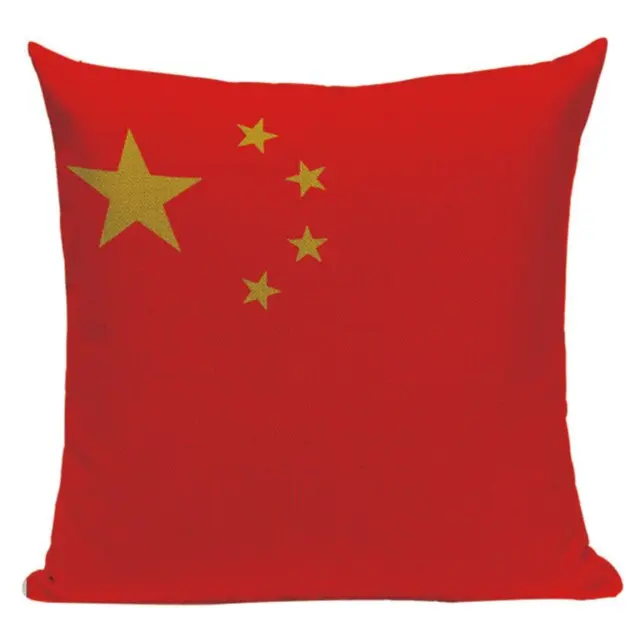 Chinese Flag L21 Cushion Pillow Asia China Beijing Shanghai Mandarin Cantonese