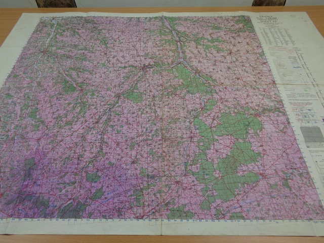 ORIGINAL WW2 BATTLE of NORMANDY map entitled 