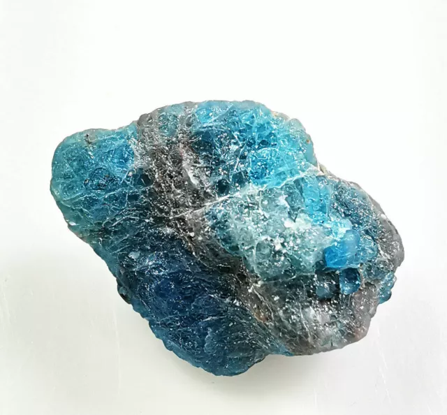 31.10 Ct Natural Sky Blue Unique Apatite Rock Rough Apatite Loose Gemstones