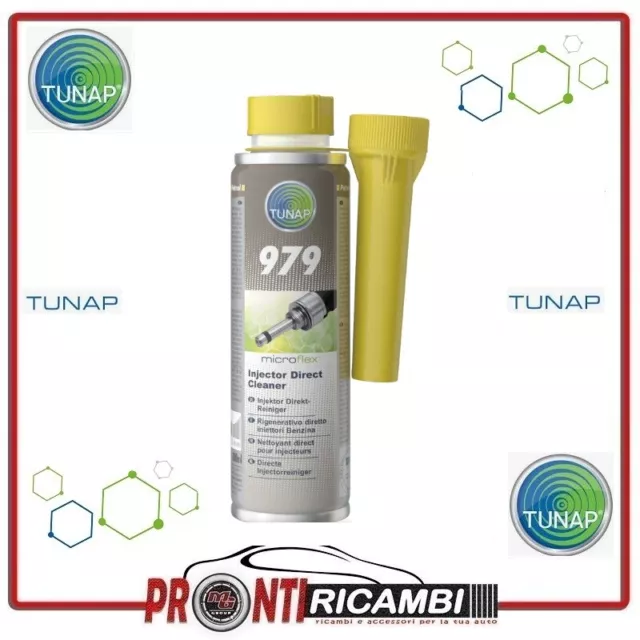 Tunap 979 Additivo Benzina Pulitore Puliza Rigenerativo Iniettori Benzina 100%