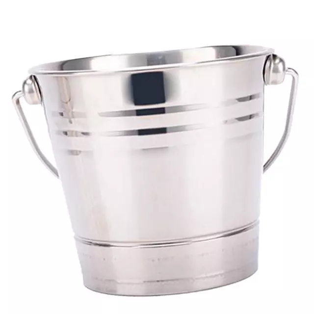 Portable Stainless Steel Ice Bucket Champagne Wine Beer Cooler Home Bar