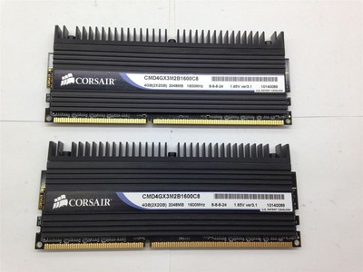 2x2GB 1600MHz CMX4GX3M2A1600C9 Usato Testato Corsair Corsair XMS3 DDR3 4GB 