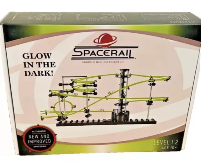 SPACERAIL Marble Roller Coaster Glow in the Dark Level 1.2 New and Improved