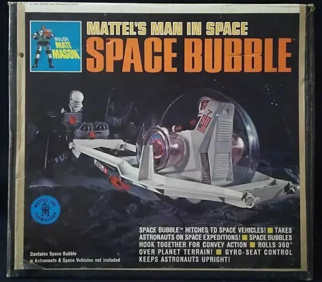 MATTEL MAJOR MATT MASON MATTEL'S MAN IN SPACE space BUBBLE 6345 Opened Vintage