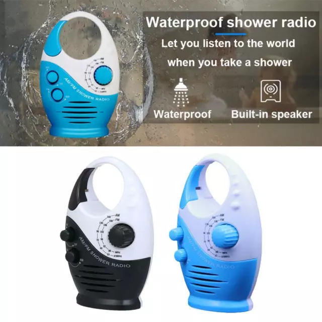 Radio de ducha para baño impermeable botón de altavoz ajustable volume -  VIRTUAL MUEBLES