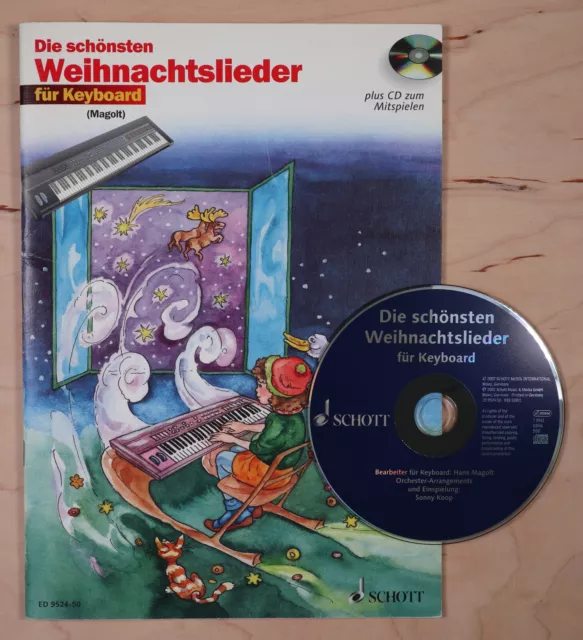 Die schönsten Weihnachtslieder für Keyboard, plus CD zum Mitspielen