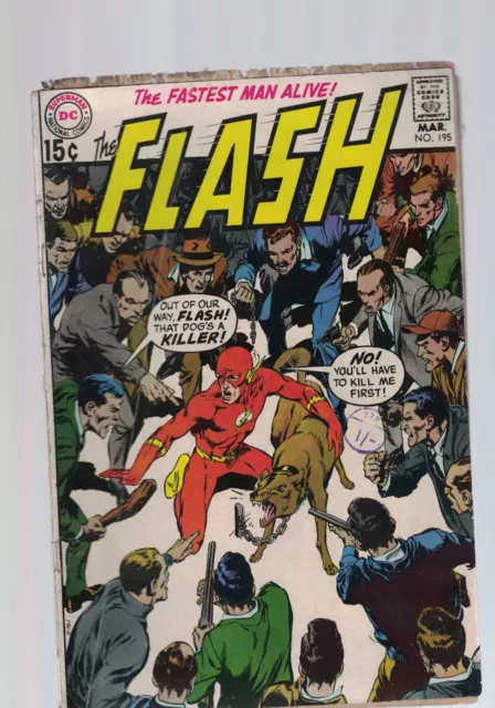 DC Comics The Flash Comic No 195 March  1970 15c USA