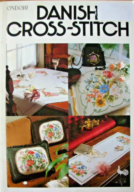 ONDORI Paperback Book - DANISH CROSS STITCH DESIGNS - GC