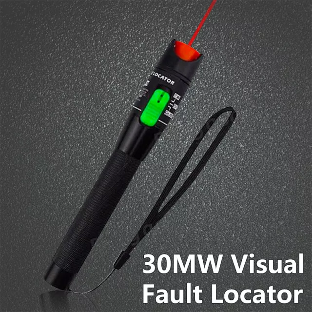 30KM Fiber Optical Cable Tester Visual Fault Locator Red Light Laser FC,SC,ST 2