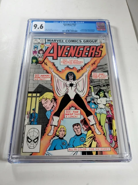 Avengers #227 Cgc 9.6 1983 *Monica Rambeau Capt Marvel Joins The Avengers*