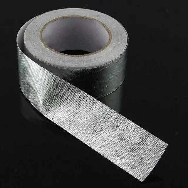 Heat Shield Self Adhesive Exhaust Manifold Heat Tape Roll Silver for Pipe