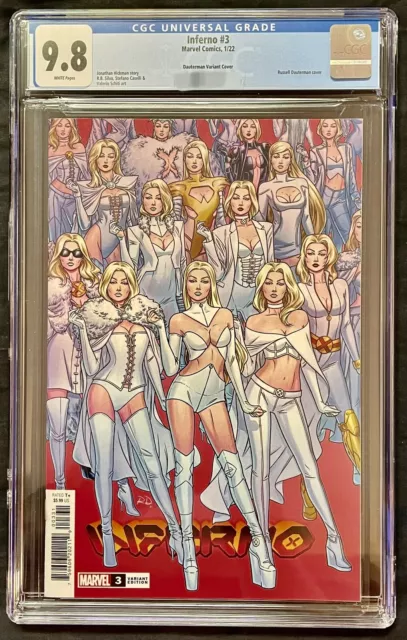 Inferno #3 CGC 9.8 Dauterman Variant 1:25 Emma Frost