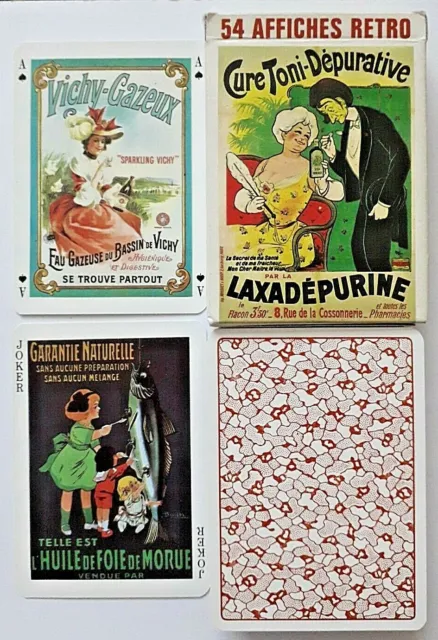 Grimaud 1900 - 20 Adverts Vintage Playing Cards Non Standard 52+2J Box Postfree