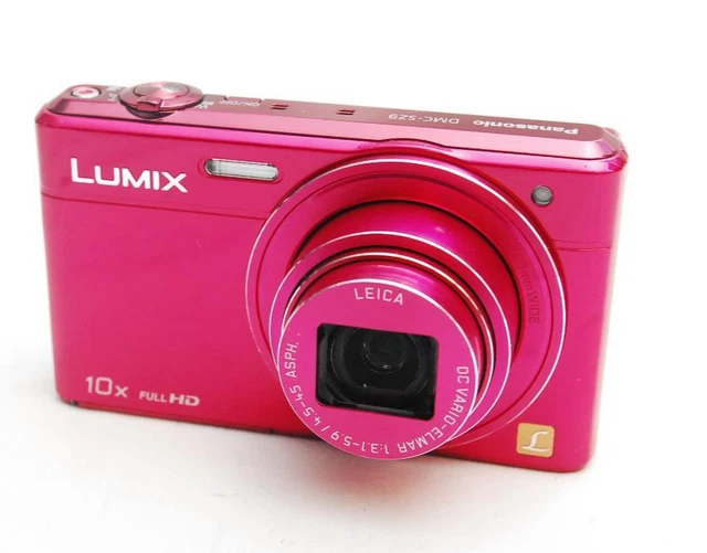 LUMIX 16MP PINK Compact Digital Camera, Works, Strap & SD