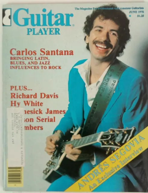 Guitar Player Magazine June 1978 Carlos Santana Richard Davis Hy White Homesick