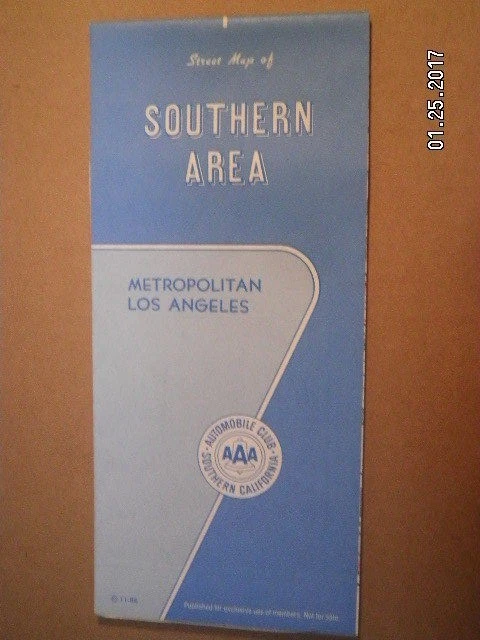 vintage-aaa-road-map-of-los-angeles-southern-area-california-1986-8-99-picclick
