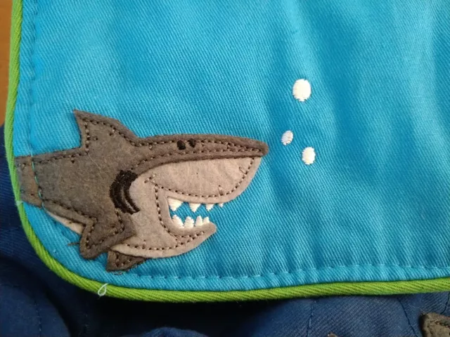 Stephen Joseph Shark gesteppter Rucksack für Kinder, Schultasche, Kinderzimmer 3