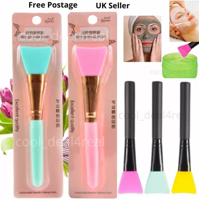 Silicone Face Mask Brush Facial Mud Mixing Applicator Makeup Tools FREE POSTAGE