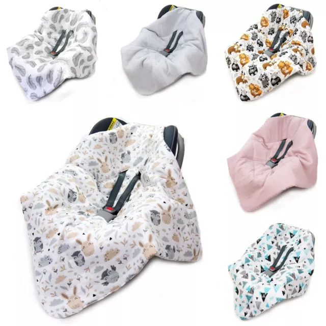 Muslin Cotton CAR SEAT PADDED BABY BLANKET * COVER * COSYTOES* PUSHCHAIR 80x80cm