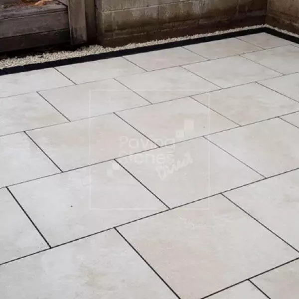 Ivory Cream Vitrified Porcelain Paving 600x600 Patio Path paving