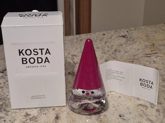 KOSTA BODA SWEDEN Art Glass Noel Cone Anna Ehrner $167.97