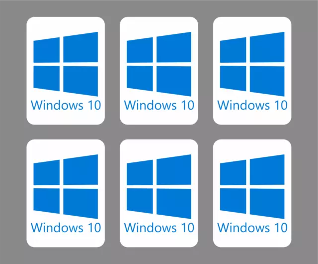 10x adesivi Windows 10 decalcomanie per computer portatili