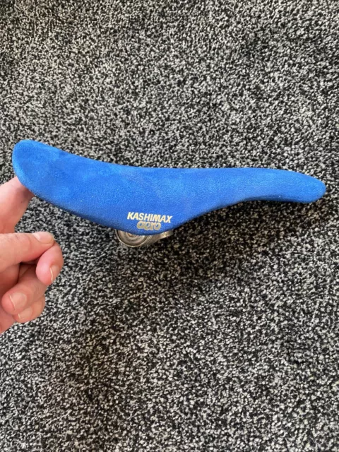 Kashimax Aero Suede Seat March 84 Old School 1980s BMX Original Part Blue KSM Gu