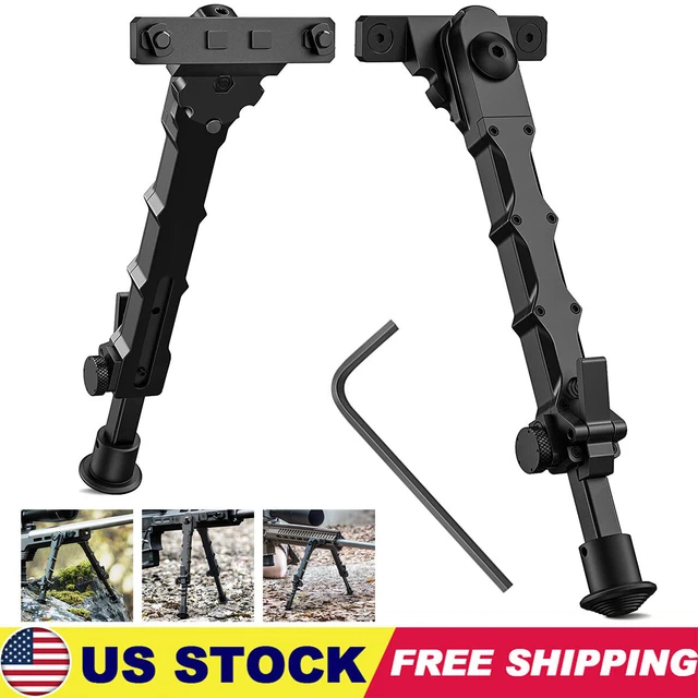 7.5In to 9In Tactical M-LOK Bipod Adjustable Lightweight Rifle Bipod For Hunting