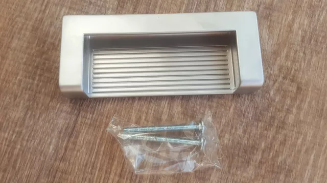 1X Inset Handle Matt Chrome - 96Mm - Drawer Cupboard Cabinet Pull Handles