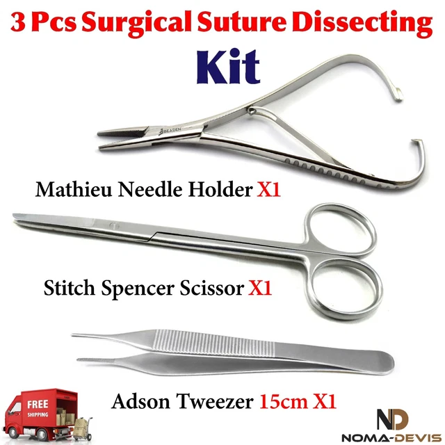 Seturing Set Instruments MEDICAL TRAINING STUDENTS Suture Practice Surgical Suturing Instruments ...