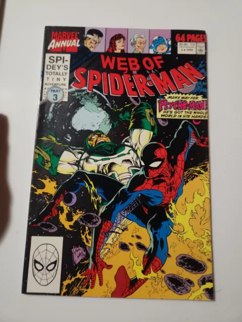 Web of Spider-Man Annual Vol. 1 #6 1990 Marvel Comics Comic Book Original
