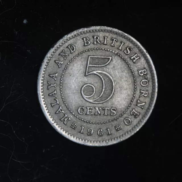 MALAYA AND BRITISH BORNEO 5 CENTS 1961 - Lot #6024