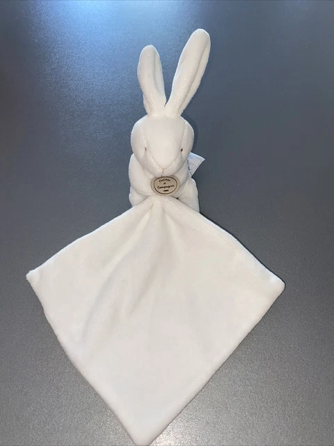 Doudou et compagnie Lapin blanc beige creme  mouchoir DC303 NEUF