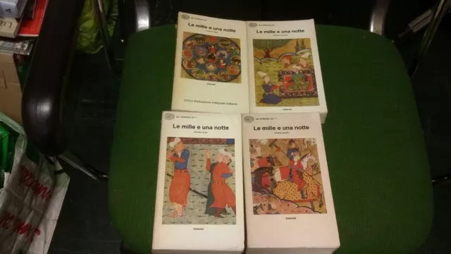LE MILLE E UNA NOTTE 1978 Einaudi Gli Struzzi cofanetto, 4 voll, 10L21
