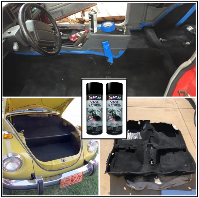 VINYL AND FABRIC Coating Spray Paint CAR INTERIOR highly 2PK