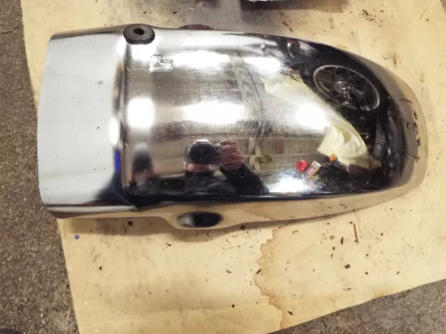 OEM Yamaha Virago XV920 920 chrome rear fender may fit others questions? ask vtg