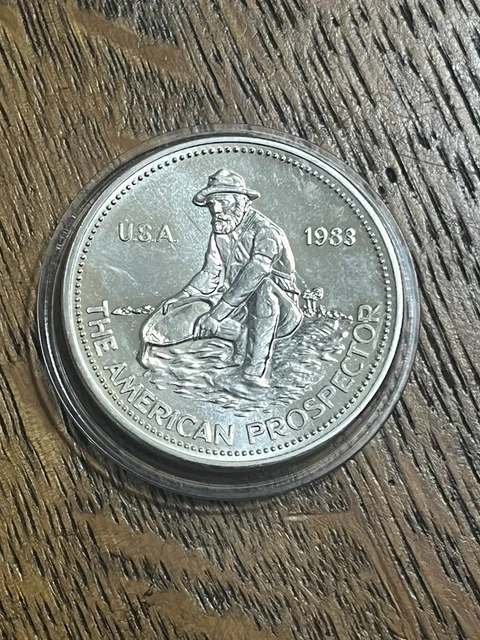 1983 ENGELHARD AMERICAN Prospector 1 Oz Silver *Key Date* In