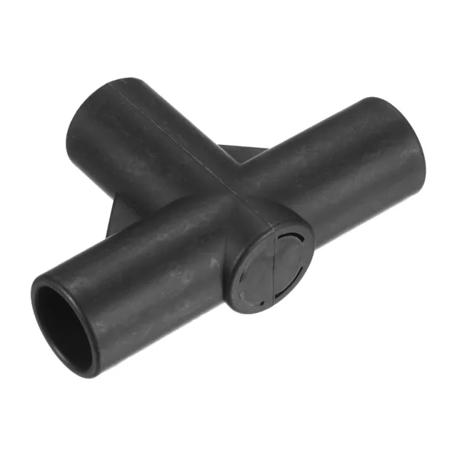 Jardinería Marco Conector 20mm Plástico Plano 3 Vías Tubería Junta Negro 25pzs