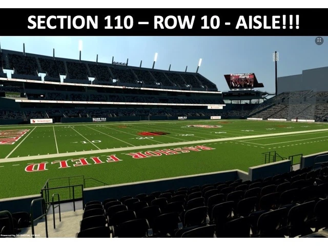 TWO (2) SAN DIEGO STATE vs FRESNO STATE BULLDOGS 11/25 - LOWER SIDELINE AISLE!!!