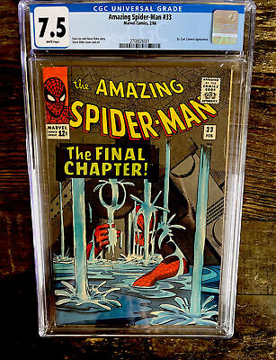 Rare White Pages! Amazing Spider-Man #33 CGC 7.5 - Dr. Curt Connors Appearance