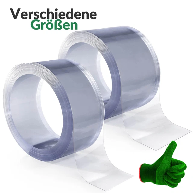 Streifenvorhang Lamelle Lamellenvorhang Weich-PVC Meterwaren Luftzugstopper ANRO