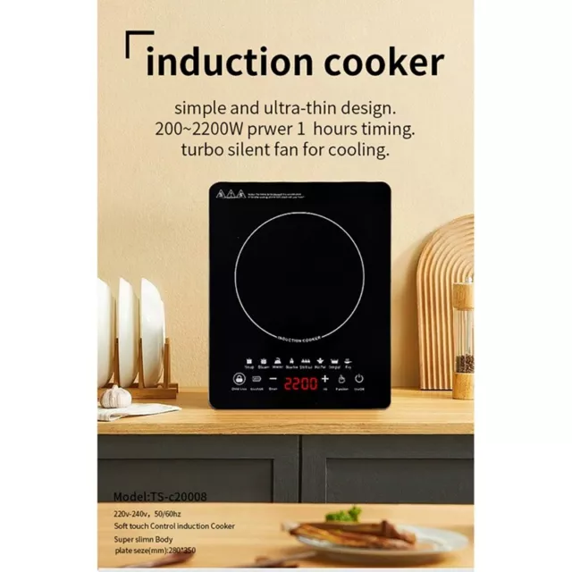 Table de Cuisson à Induction Portable 8Temp BrûLeur Tactile CuisinièRe BrûL6102