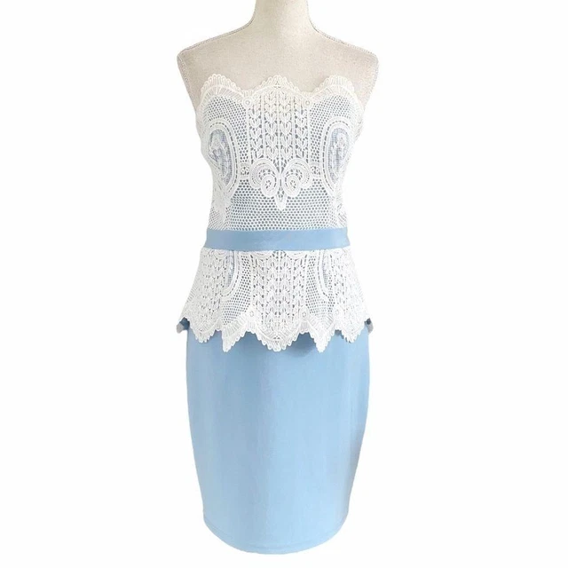 chinese dress ladies Vintage Roberta Navy Blue & White Lace Mini Dress – Flipstone Vintage &  Thrift