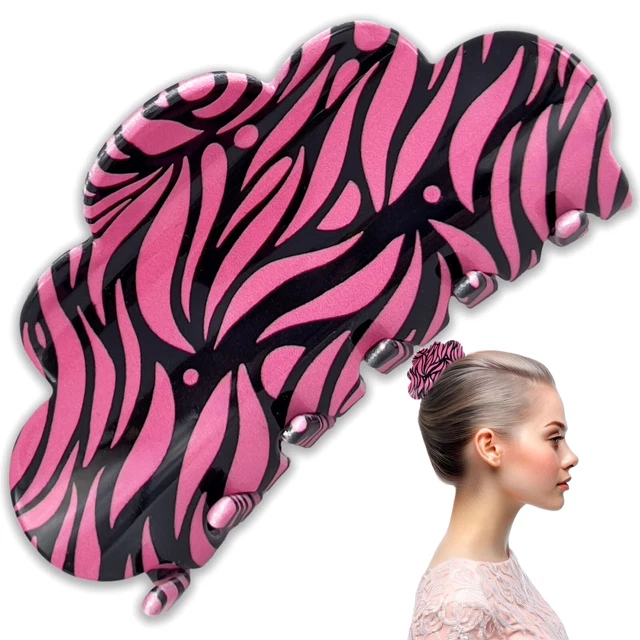 Pince à Cheveux épaisse Claw Me Up - Design Doré Et Noir Unique - Acétate - Fabriqué En France