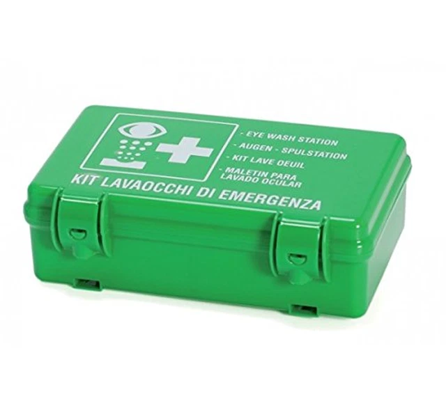 Kit LAVAOCCHI BASE - Valigetta Pronto Soccorso Lavaggio Oculare Emergenza Occhi