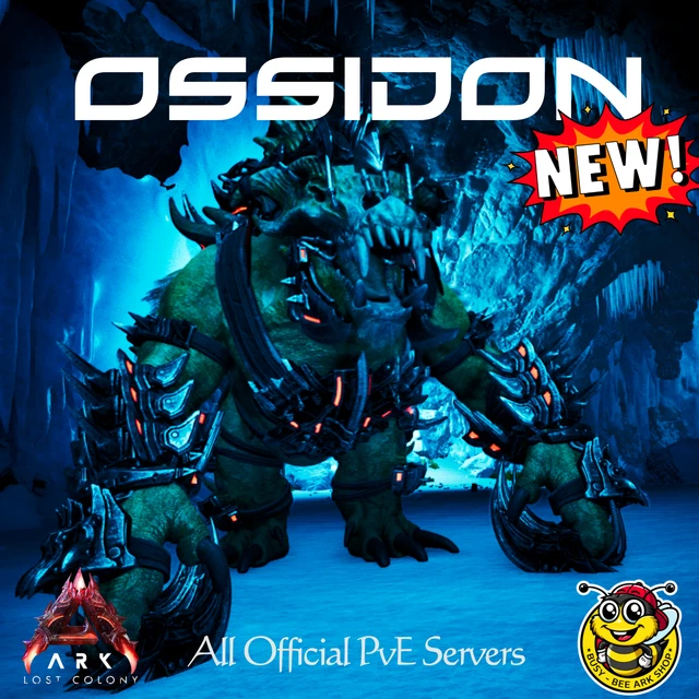 thumbnail image 2 of Ossidon-LVL 224 Ark Survival Ascended Dino - PVE - NEW - Official - PC/PS5/XBOX 2 of 5