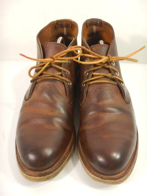 Red Wing 3137 Work Chukka Copper Rough Tough Leather Boots Shoes Size 9 D