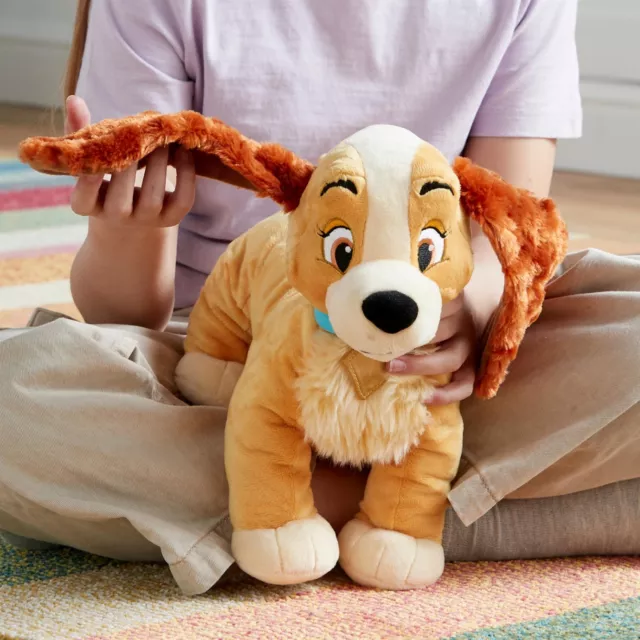 Disney Lady Soft Toy Lady and The Tramp 44cm/17” Cute Plush Dog with Furry Ears 2