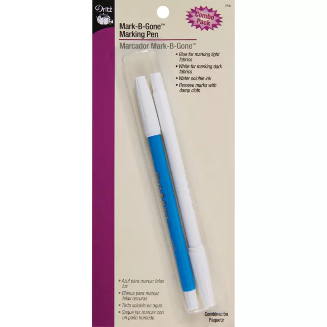 Dritz Mark-B-Gone Combo Pack 2/Pkg-White &amp; Blue, 710